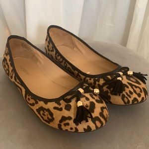 NWOT Lane Bryant Leopard Ballet Flats with Bow 10W